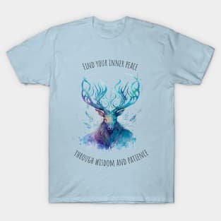 Watercolor Deer | Motivational Quotes | Elk T-Shirt